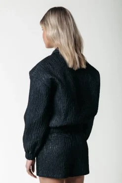 Clearance Colourful Rebel Bente Zebra Jacquard Jacket | Black