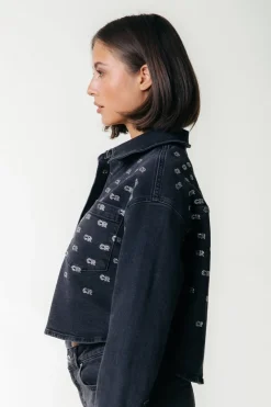 Online Colourful Rebel Billie Denim Blouse | Dark grey denim Darkgreydenim