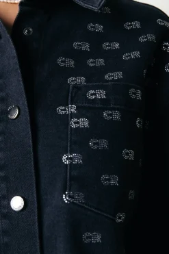 Online Colourful Rebel Billie Denim Blouse | Dark grey denim Darkgreydenim