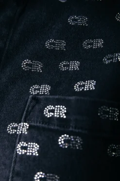 Online Colourful Rebel Billie Denim Blouse | Dark grey denim Darkgreydenim