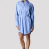 Fashion Colourful Rebel Brienna Striped Blouse Dress | Blue