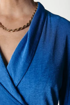 Clearance Colourful Rebel Dorin Uni Wrap Dress | Vallarta Blue Vallartablue