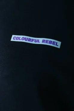 Sale Colourful Rebel Faded Flower Sweat | Black