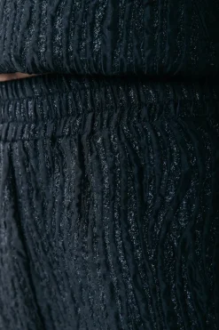 Clearance Colourful Rebel Florence Zebra Jacquard Short | Black