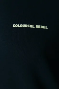 Online Colourful Rebel Flower Shapes Hoodie | Black