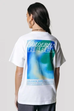 Clearance Colourful Rebel Gradient Poster T-shirt | Standard white Standardwhite