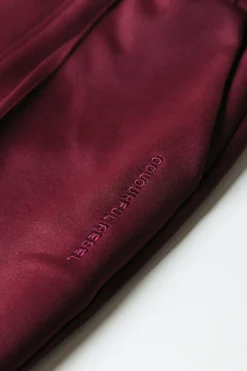 Hot Colourful Rebel Jiby Pintuck Pants | Port Red Portred