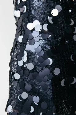 Online Colourful Rebel Jilly Sequins Skirt | Silver grey Silvergrey