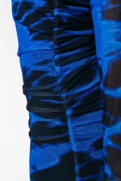 Fashion Colourful Rebel Maude Animal Mesh Dress | Deep blue Deepblue