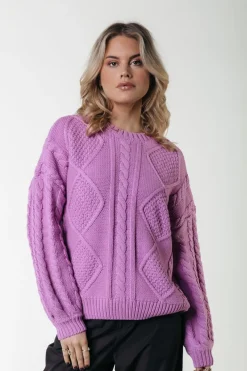Sale Colourful Rebel Olivia Knit | Violet Pink Violetpink
