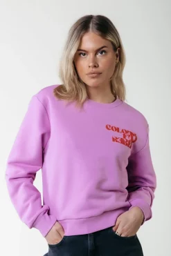 Discount Colourful Rebel Puff Logo Sweat | Medium Violet Mediumviolet