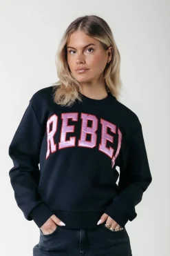 Outlet Colourful Rebel Rebel Sweat | Black