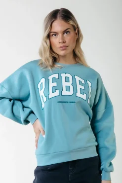 Outlet Colourful Rebel Rebel Sweat | Mineral blue Mineralblue