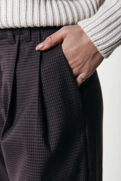 Sale Colourful Rebel Rus Straight Pants | Dark brown Darkbrown