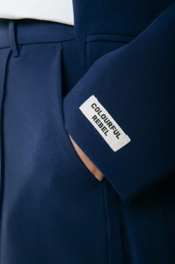 Online Colourful Rebel Rus Straight Pants | Dark Navy Darknavy