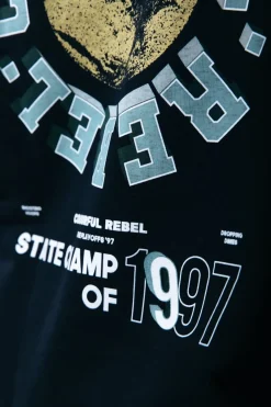 Outlet Colourful Rebel State Champ Hoodie | Black