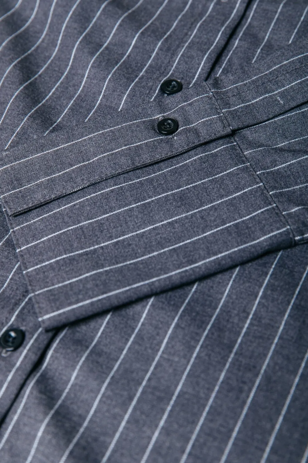 Outlet Colourful Rebel Talia Pinstripe Blouse | Dark Anthracite Darkanthracite