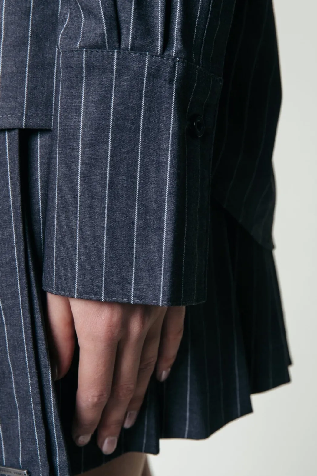 Outlet Colourful Rebel Talia Pinstripe Blouse | Dark Anthracite Darkanthracite