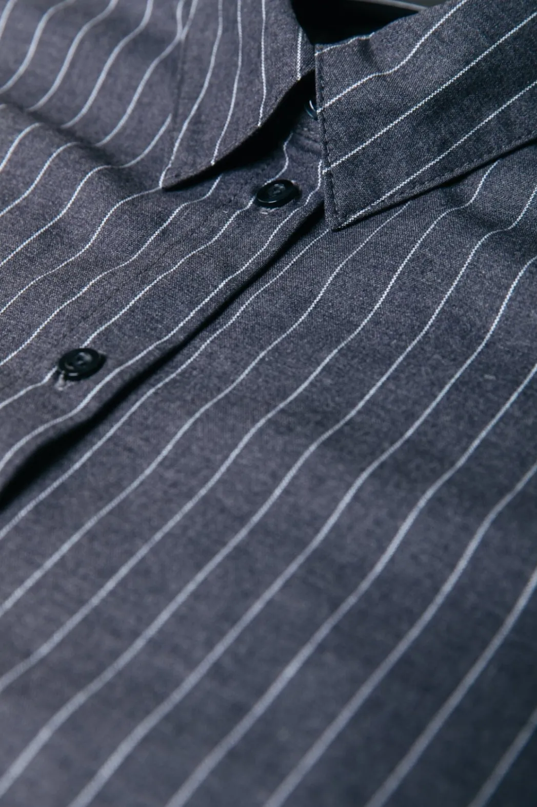 Outlet Colourful Rebel Talia Pinstripe Blouse | Dark Anthracite Darkanthracite