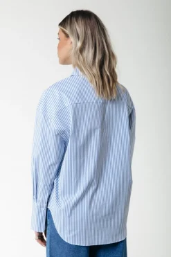 New Colourful Rebel Talia Stripe Blouse | Blue