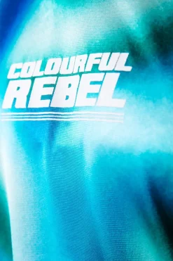 Hot Colourful Rebel Tayla Blurred Football T-shirt | Multicolor