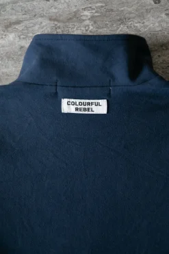 Hot Colourful Rebel Uni Fitted Zip Top | Peacoat Blue Peacoatblue