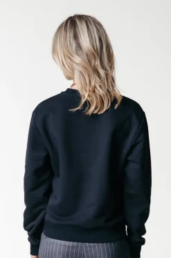 New Colourful Rebel Uni Label Sweat | Black