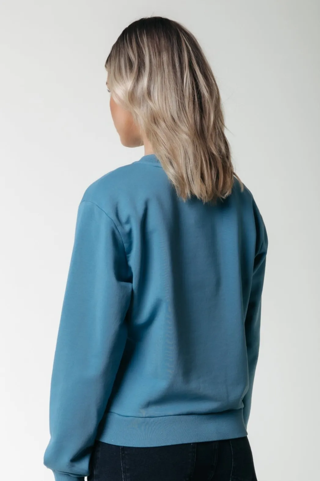 New Colourful Rebel Uni Label Sweat | Soft petrol Softpetrol