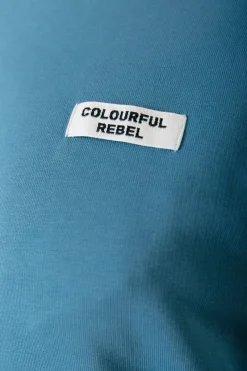New Colourful Rebel Uni Label Sweat | Soft petrol Softpetrol
