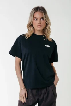 Discount Colourful Rebel Uni Label T-shirt | Black