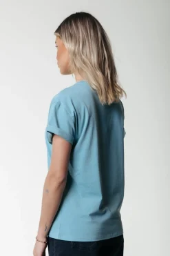 Discount Colourful Rebel Uni Logo T-shirt | Mineral blue Mineralblue