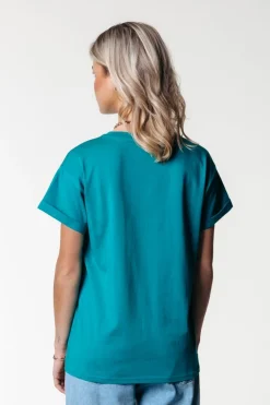 Discount Colourful Rebel Uni Logo T-shirt | Shady Green Shadygreen