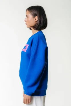 Fashion Colourful Rebel Wave Logo Sweat | Medium blue Mediumblue