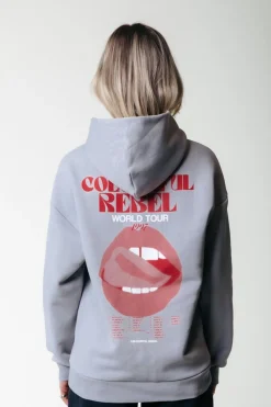 Online Colourful Rebel World Tour Hoodie | Light grey Lightgrey