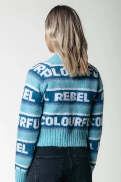 Hot Colourful Rebel Ximenia Knit | Blue