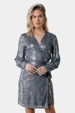 Hot Colourful Rebel Xita Sequins Dress | Silver grey Silvergrey